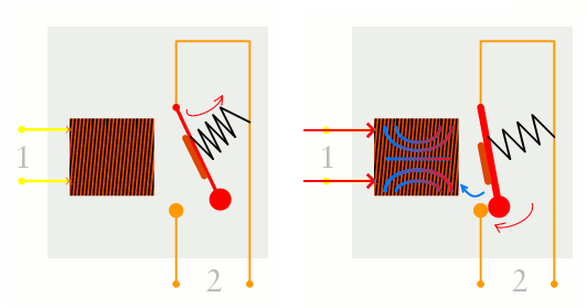 常開(kāi)和常閉繼電器如何使用一個(gè)電路打開(kāi)第二個(gè)電路，繼電器的工作電路圖？